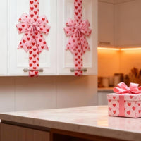 HeartInInk™ - Valentine's Day Pink Heart Large Bow